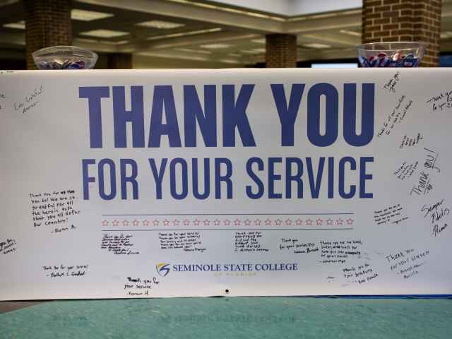 Veterans Day Ceremony Banner 2021