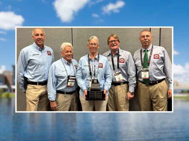 Fire Training Center Chief Lewis accepted the Florida Fire Service Training and Education Provider of the Year Award at the Florida Fire Training the Directors Association (FFTDA) meeting this past Tuesday, January 7th