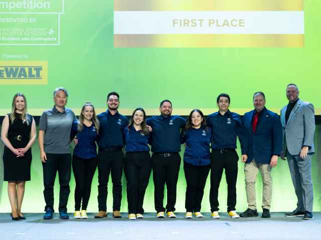 Construction students win first place in quality control at ABC competition