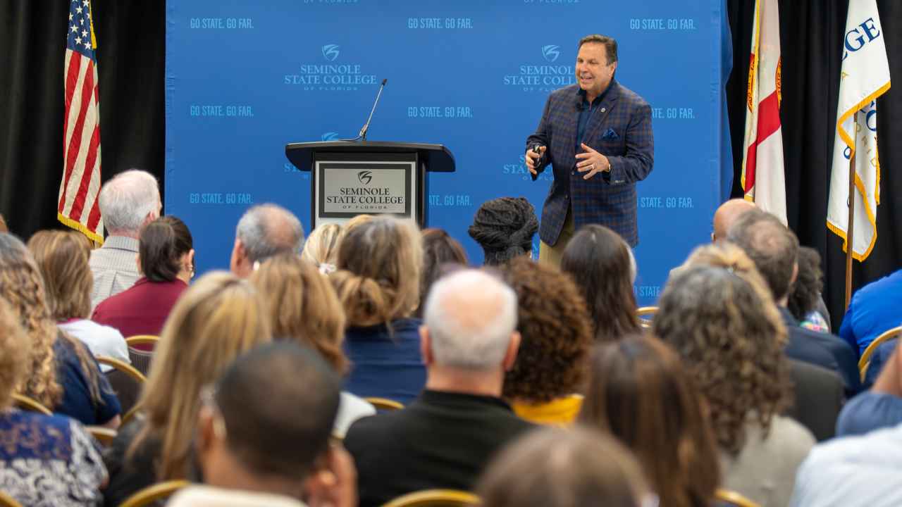 Seminole State College brings nationally recognized leaders, innovators and thought leaders to campus, creating opportunities for students and the community to engage with ideas shaping the future.