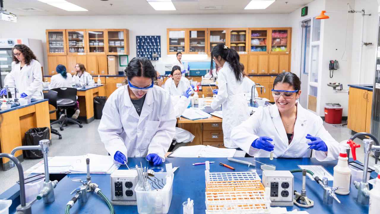 Students in a STEM Lab Students in a STEM Lab