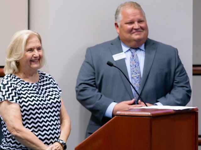 Barbara Miller thanks the Seminole State College of Florida Board of Trustees.