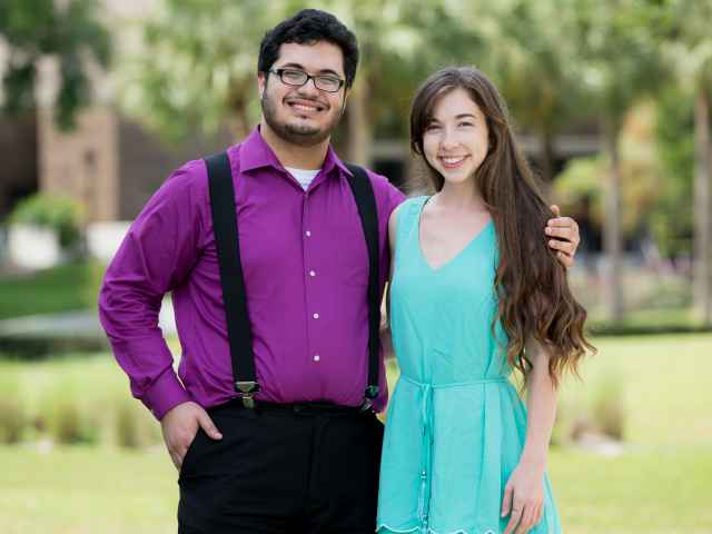 Gustavo Diaz Galeas and Cathryn "Cate" Kandle were awarded Jack Kent Cooke Foundation Undergraduate Transfer Scholarships.