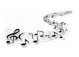 black musical notes on a staff