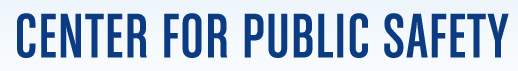 Center for Public Safety in blue font on a light blue background