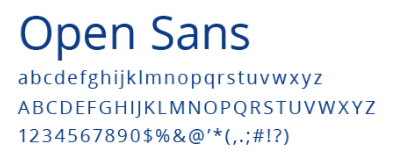 Open Sans abcdefghijklmnopqrstuvwxyz ABCDEFGHIJKLMNOPQRSTUVWXYZ 1234567890$%@'*(,.;#!?)