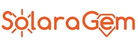 SolaraGem logo in orange font