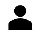 Silhouette of a head of a person